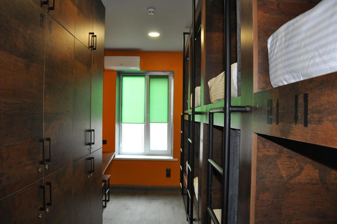 Full House Capsule Hostel Rivne Exteriör bild A typical dormitory room at the International House